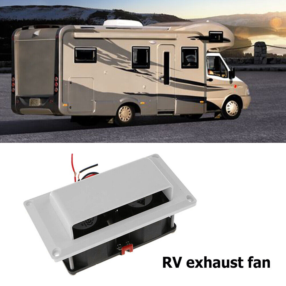 Car Accessories - 1PC キャラバンサイドエアベント換気カーアクセサリーキャンピングカートレーラーモーターホームボートマリンヨット DC12V 排気ファン