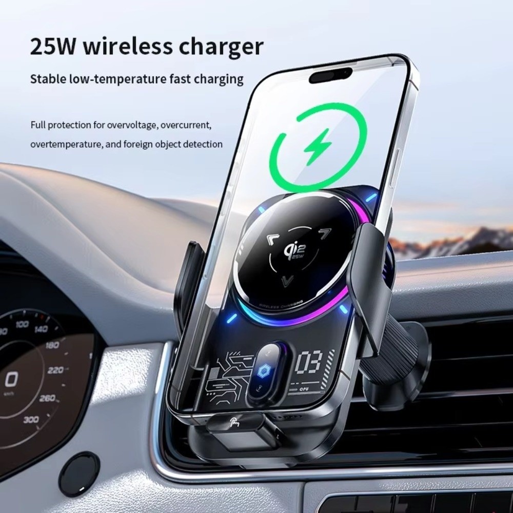 マグネティックワイヤレスカーチャージャー 15W/25W 急 - Wireless Car Charger Mount Fast Charging のレビューと価格