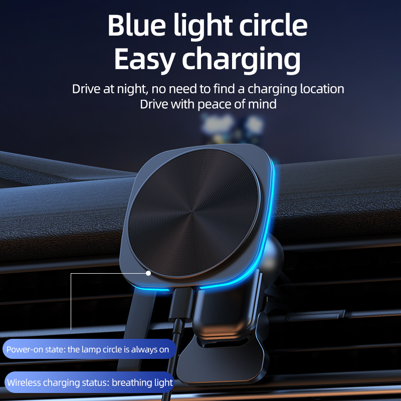 車載急速充電マグネット式ワイヤレス充電器 エアベント用スマホ - Wireless Car Charger Mount Fast Charging のレビューと価格
