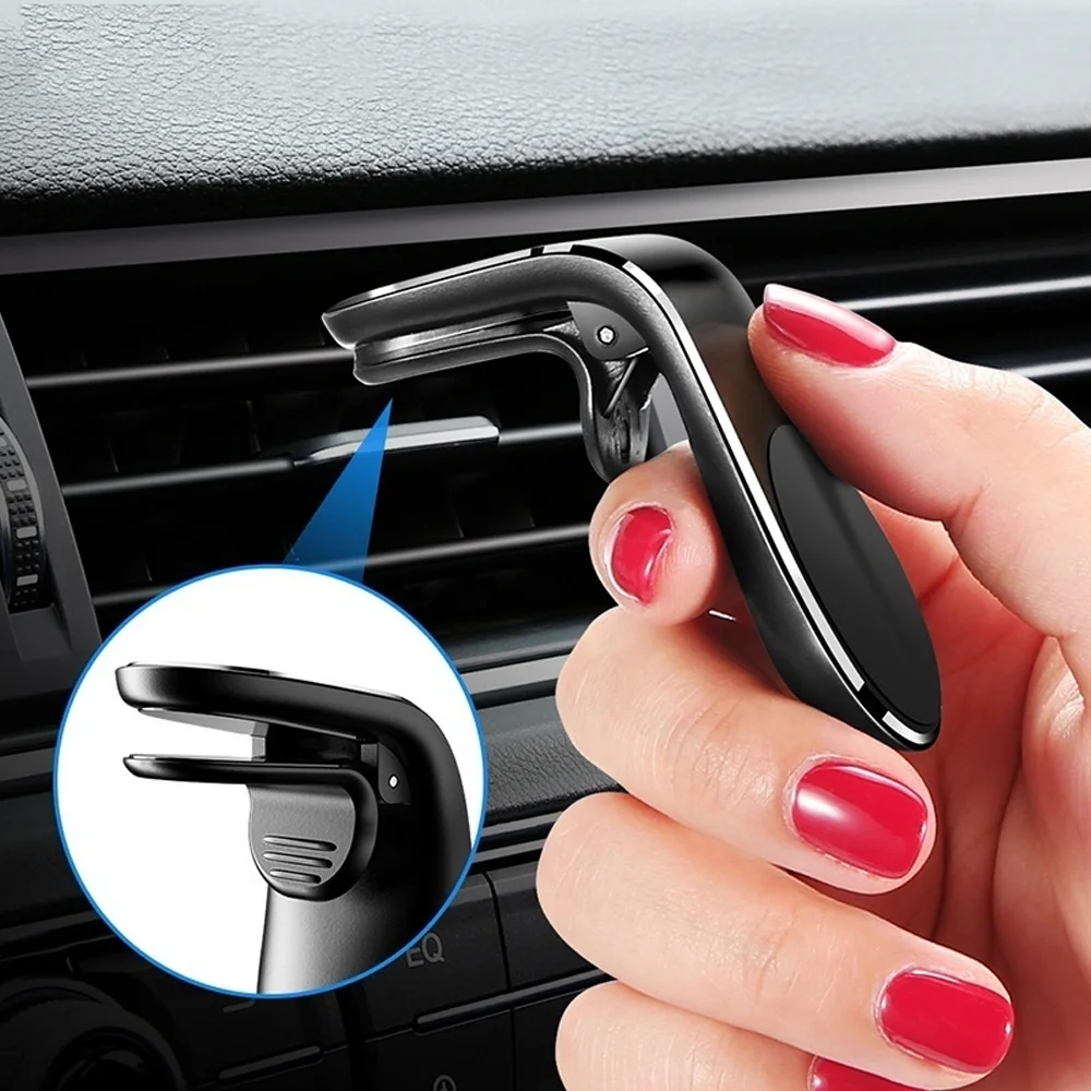 1個入り マグネット式車載スマホホルダー ミニ エアコン吹き - Magnetic Phone Holder For Car Vent のレビューと価格