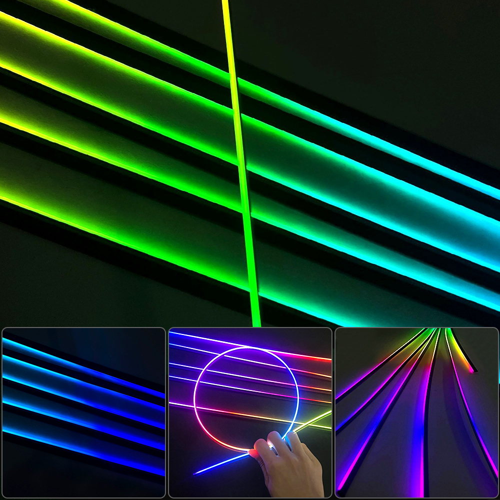 18 in 1 64 カラー RGB シンフォニー車のアンビ - Led Ambient Interior Car Lights App Control のレビューと価格