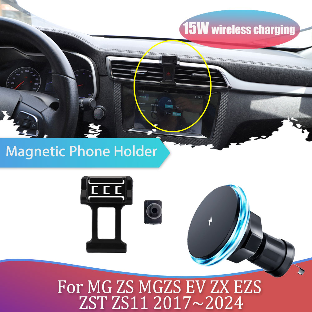 ワイヤレス充電器付きiPhonezs mgzs ev zx  - Magnetic Phone Holder For Car Vent のレビューと価格