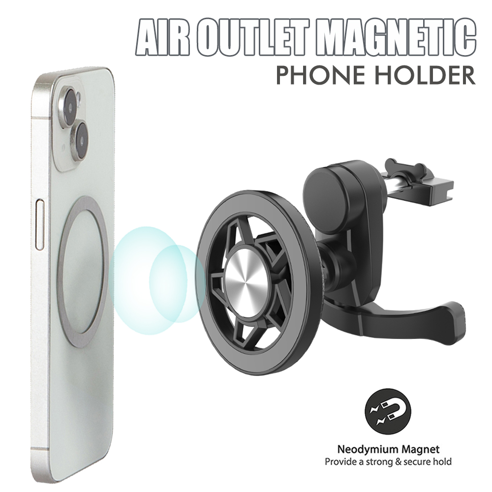 車載電話ホルダー – 新型マグセーフ磁気マウント付きエアコン - Magnetic Phone Holder For Car Vent のレビューと価格