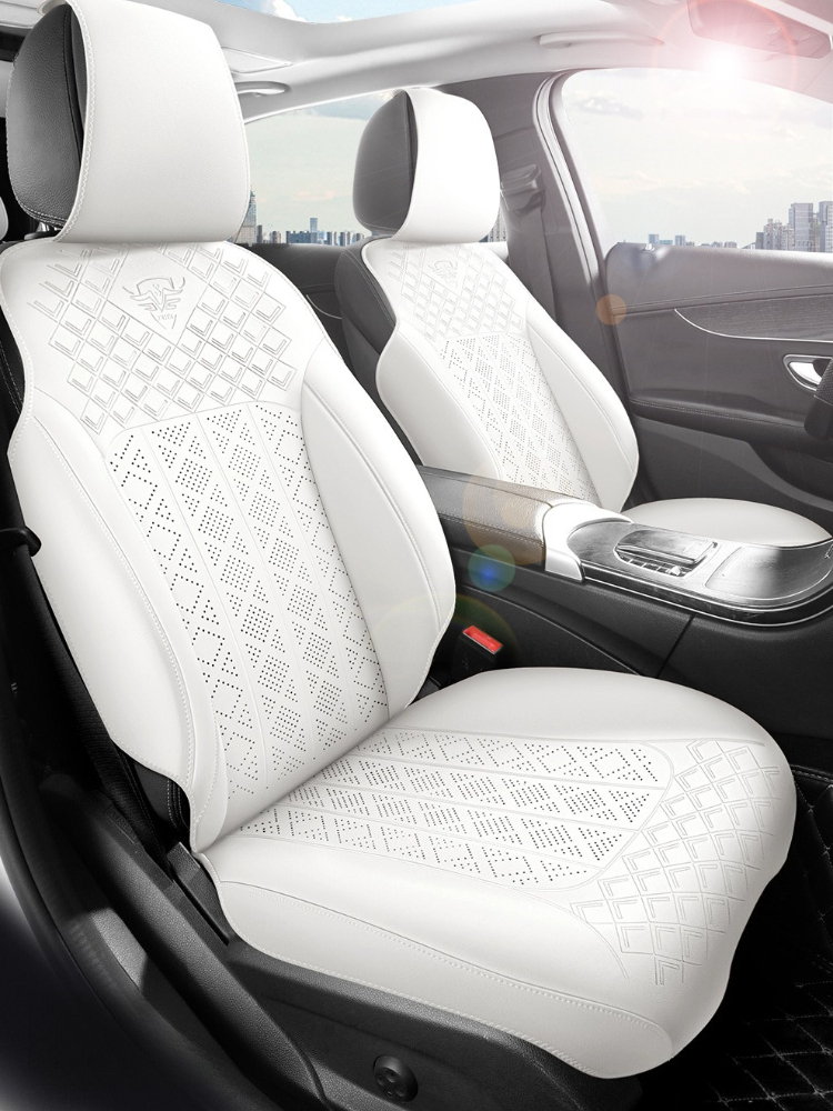 高品質レザーカーシート保護パッド、汎用カーシートカバーフルセ - Leather Car Seat Covers Full Set Universal のレビューと価格