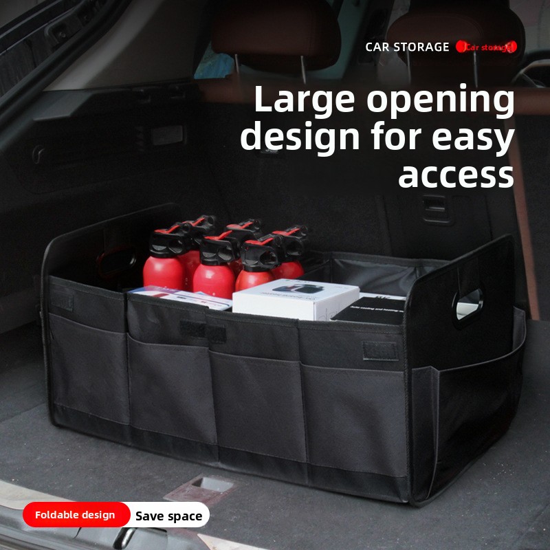 60Lオックスフォード生地製、SUVやセダン車に対応した大容 - Car Trunk Organizer Foldable Storage Box のレビューと価格