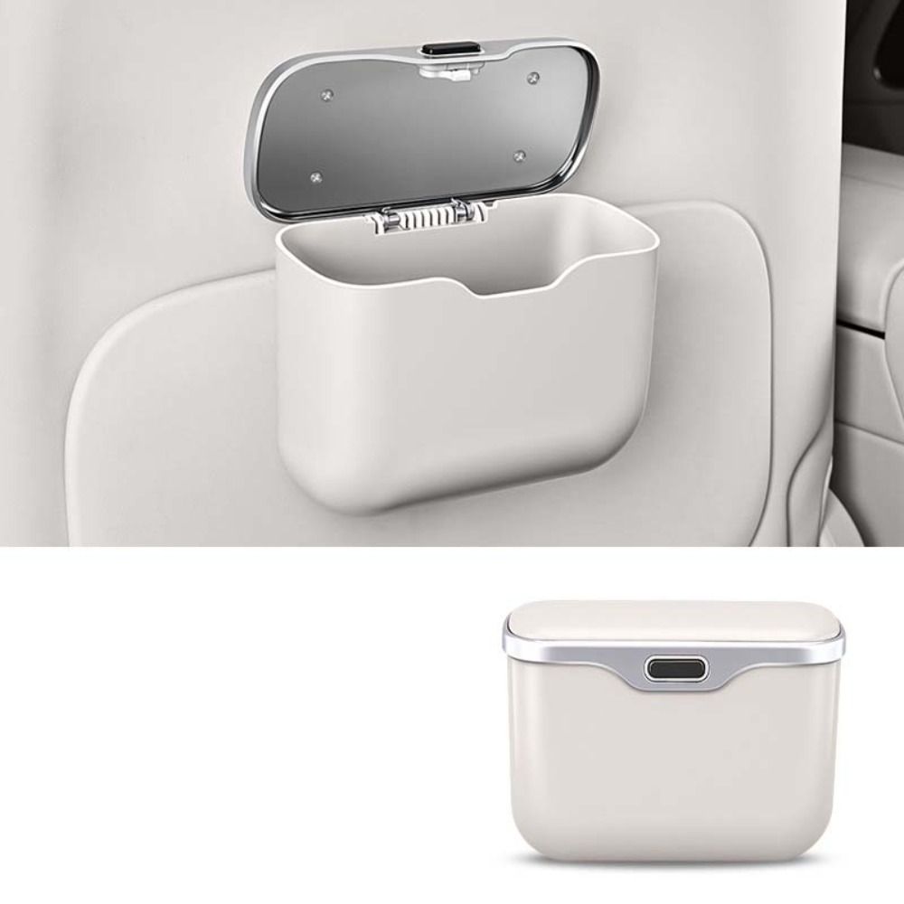 多機能車用ゴミ箱 蓋付きボタン付き 防水 省スペース 吊り下 - Waterproof Car Trash Can With Lid のレビューと価格