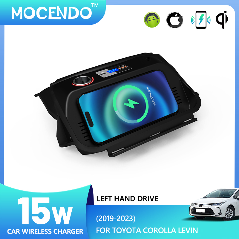 トヨタカローラトヨタレビン 2019-2023 LHD 15 - Wireless Car Charger Mount Fast Charging のレビューと価格