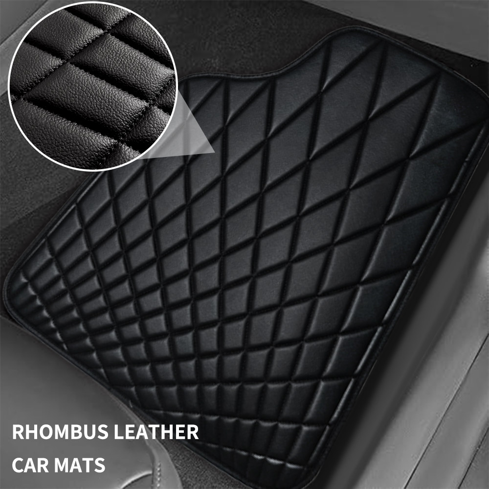 CAR PASS ユニバーサル 5ピース レザー製カーフロア - Car Floor Mats Universal Waterproof Leather のレビューと価格
