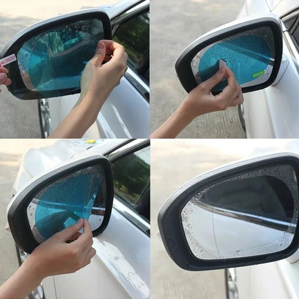 2枚入り、汎用タイプ、曇り止め・反射防止・防水加工済み、車用 - Anti Glare Car Rearview Mirror Film のレビューと価格