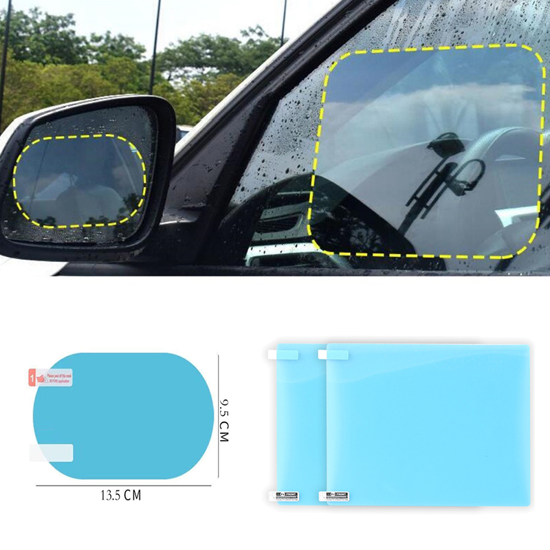 4 個アンチフォググレア防雨防水ミラーフィルムクリアナノコー - Anti Glare Car Rearview Mirror Film のレビューと価格