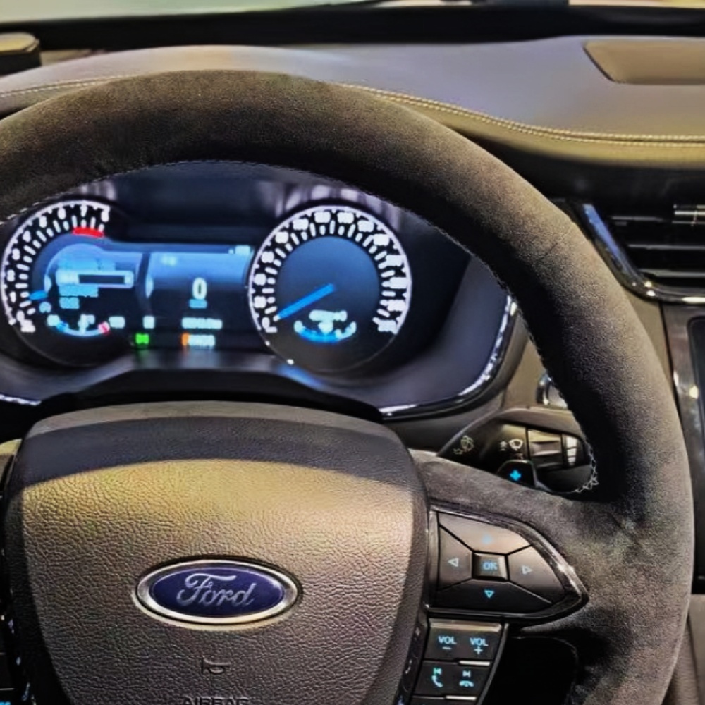 カスタムステアリングホイールカバー,手縫い,滑り止めとソフト - Car Steering Wheel Cover Anti Slip Breathable のレビューと価格