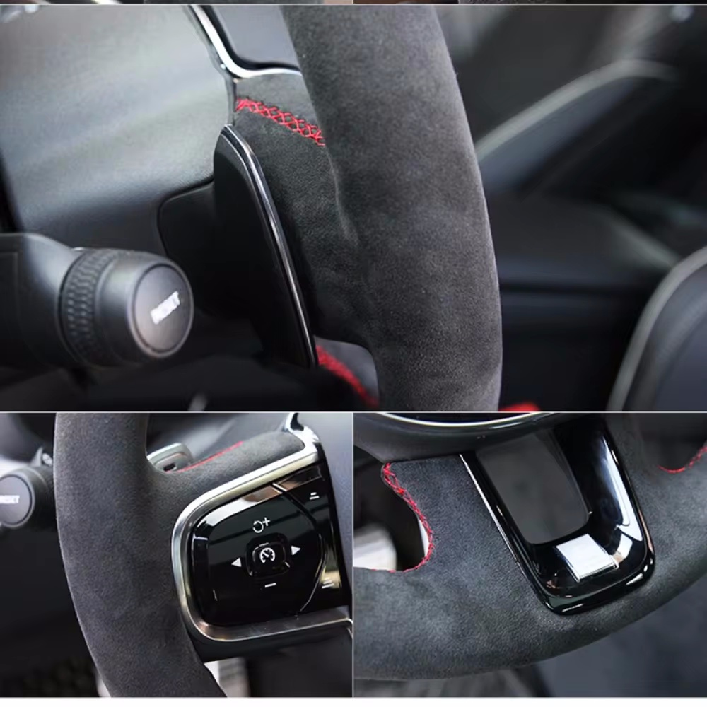 カスタムステアリングホイールカバー,手縫い,滑り止めとソフト - Car Steering Wheel Cover Anti Slip Breathable のレビューと価格