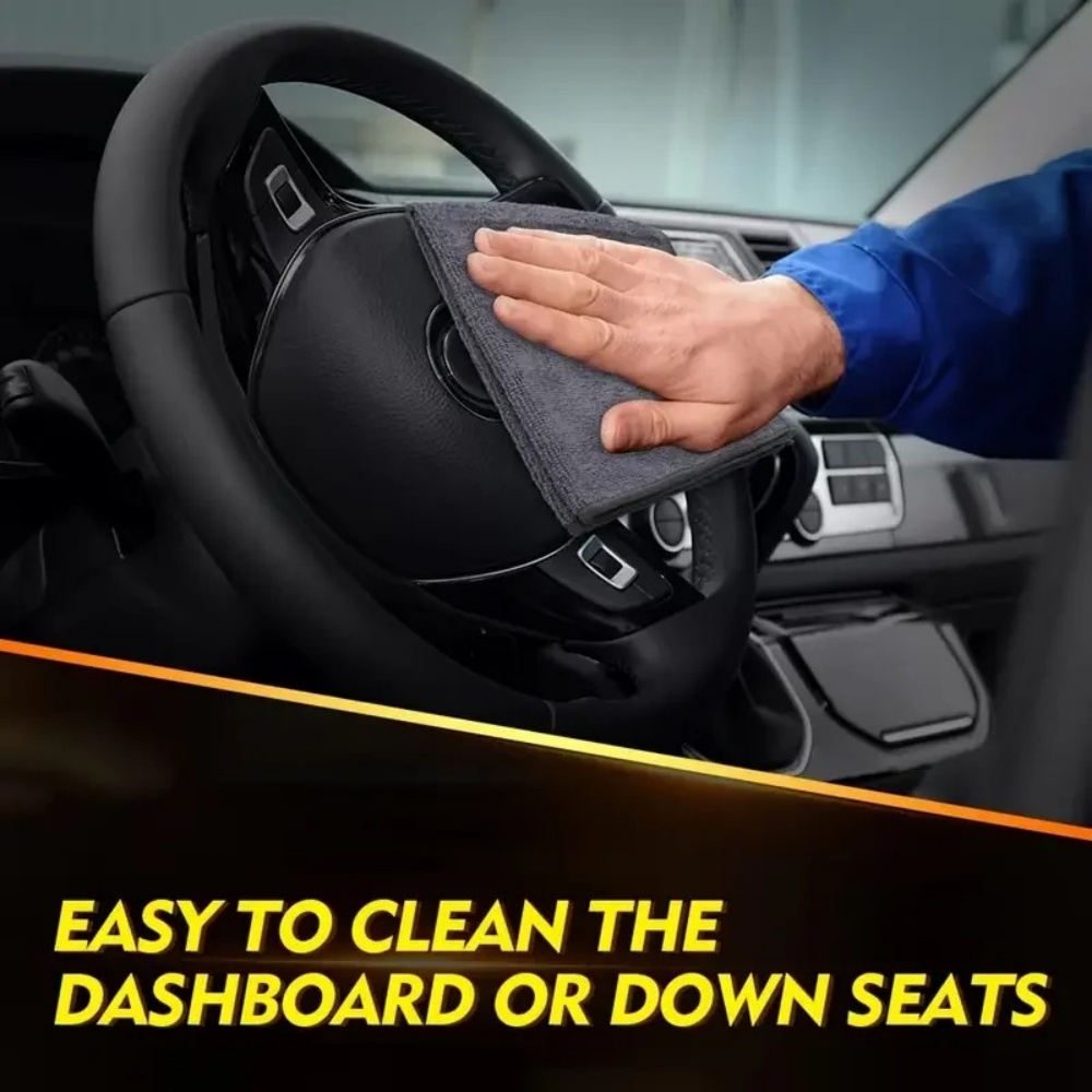 黒色マイクロファイバークリーニングクロス 吸水タオル 洗車  - Microfiber Car Drying Towel Super Absorbent のレビューと価格