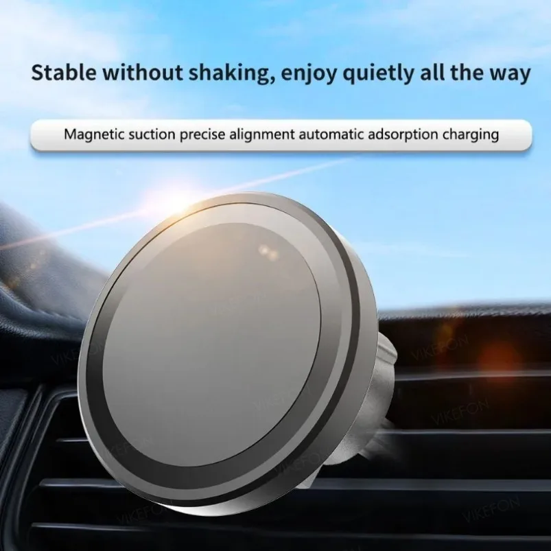 車載エアコン吹き出し口用マグネット式スマホホルダー ワイヤレ - Magnetic Phone Holder For Car Vent のレビューと価格