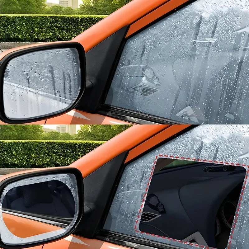 車のバックミラー保護フィルムサイドウィンドウステッカー防曇グ - Anti Glare Car Rearview Mirror Film のレビューと価格