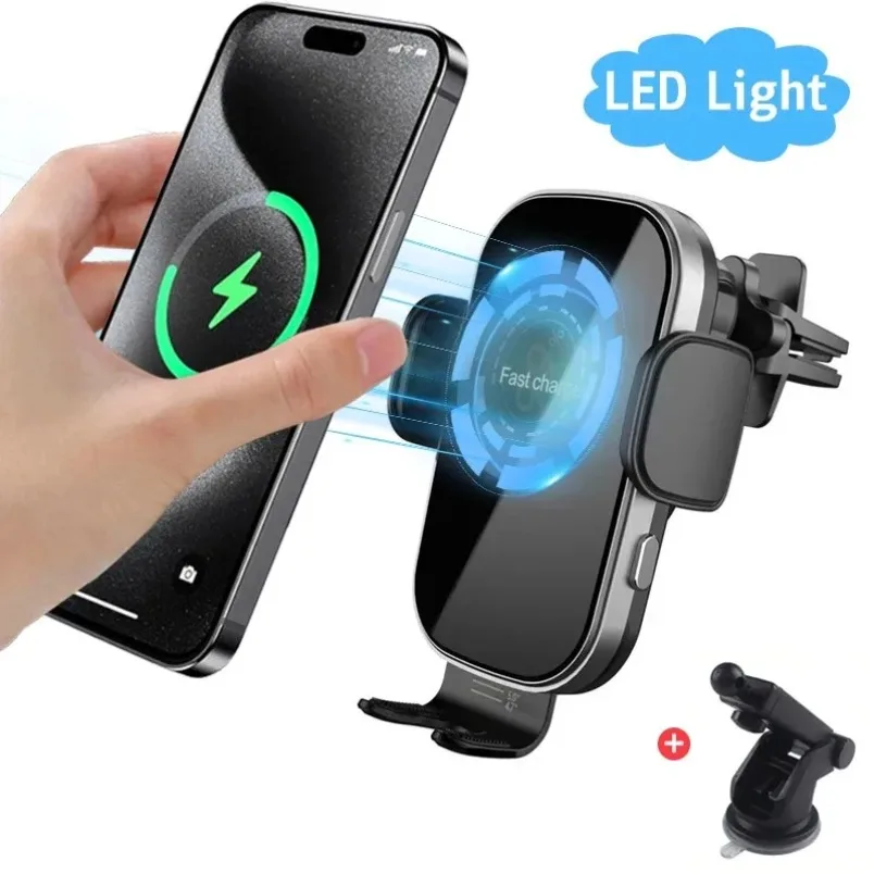 車載ワイヤレス充電器 スマホホルダー 15W急速充電 エアコ - Wireless Car Charger Mount Fast Charging のレビューと価格