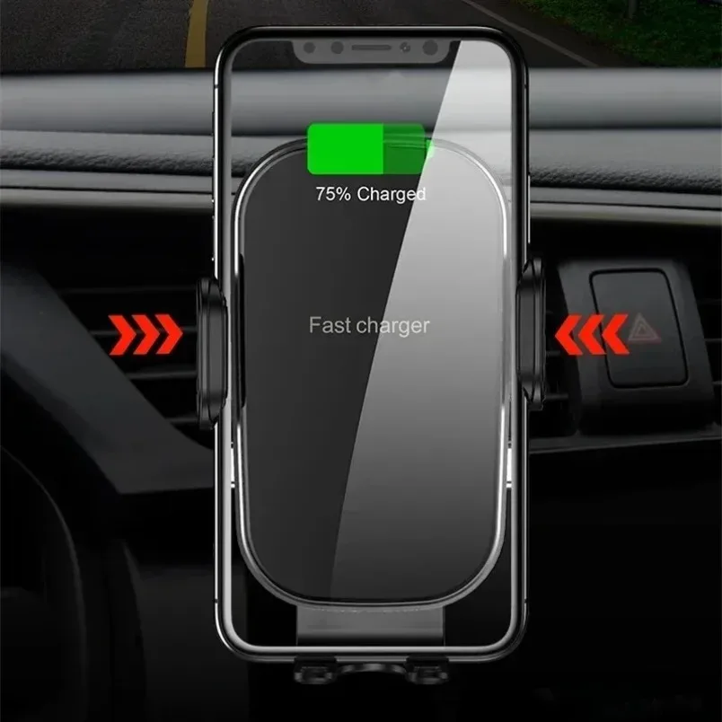 車載ワイヤレス充電器 スマホホルダー 15W急速充電 エアコ - Wireless Car Charger Mount Fast Charging のレビューと価格