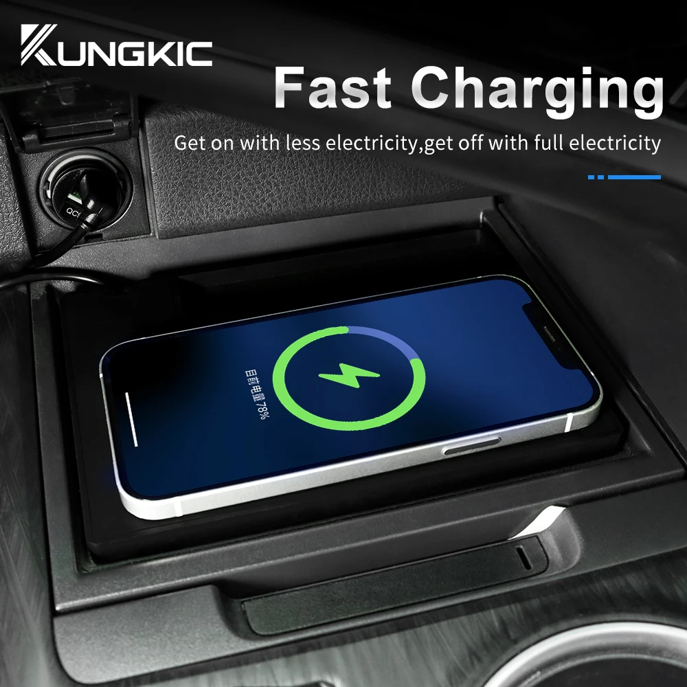 トヨタカムリ 70 XV70 2018 2019 2020  - Wireless Car Charger Mount Fast Charging のレビューと価格