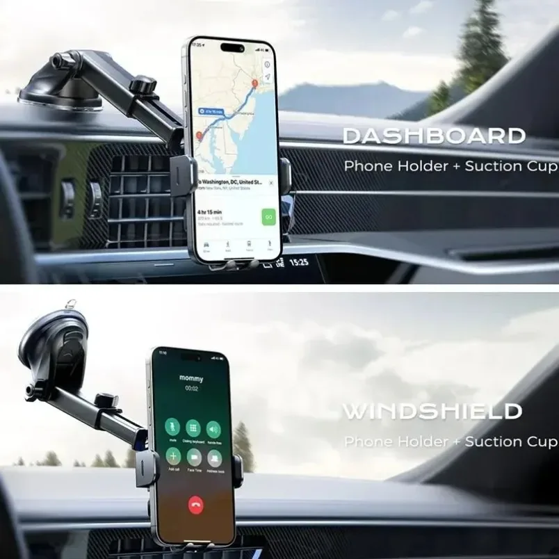 ワイヤレスカーチャージャー付きスマホホルダー 15W急速充電 - Wireless Car Charger Mount Fast Charging のレビューと価格