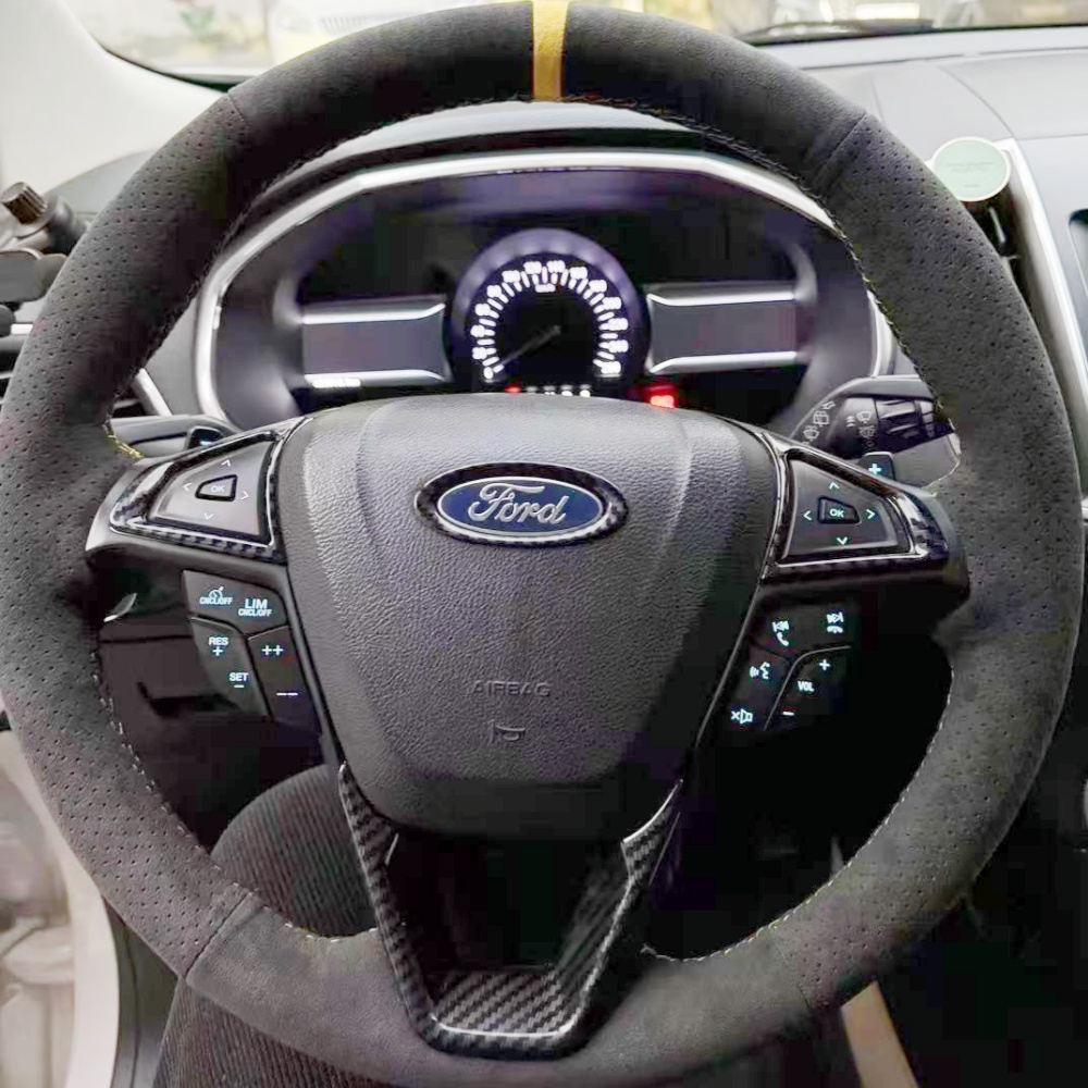 カスタムステアリングホイールカバー,スエードレザー,滑り止め - Car Steering Wheel Cover Anti Slip Breathable のレビューと価格