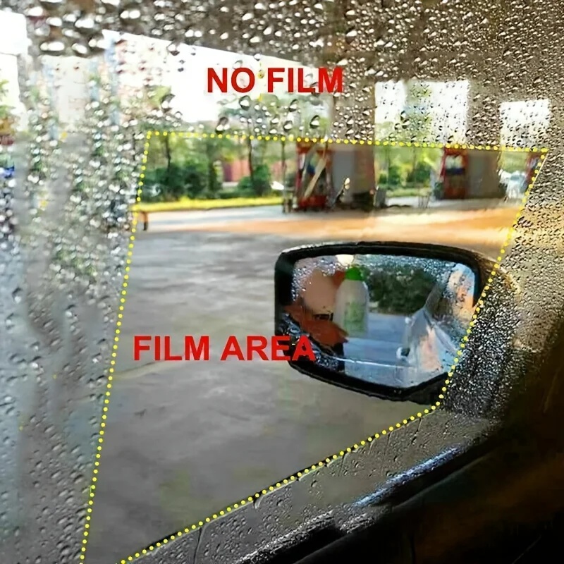 4枚入り 車用バックミラー保護フィルム サイドウィンドウステ - Anti Glare Car Rearview Mirror Film のレビューと価格