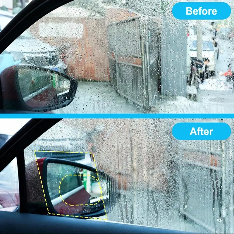 4枚入り 車用バックミラー保護フィルム サイドウィンドウステ - Anti Glare Car Rearview Mirror Film のレビューと価格
