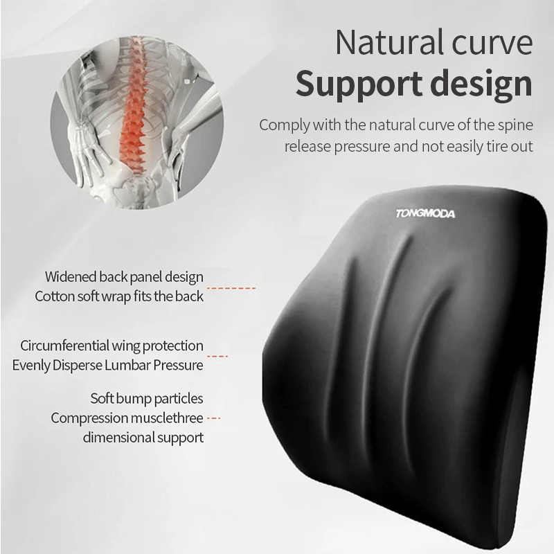 車のメモリーフォーム,車の首のクッション,腰部サポート,通気 - Memory Foam Car Neck Pillow Lumbar Support のレビューと価格
