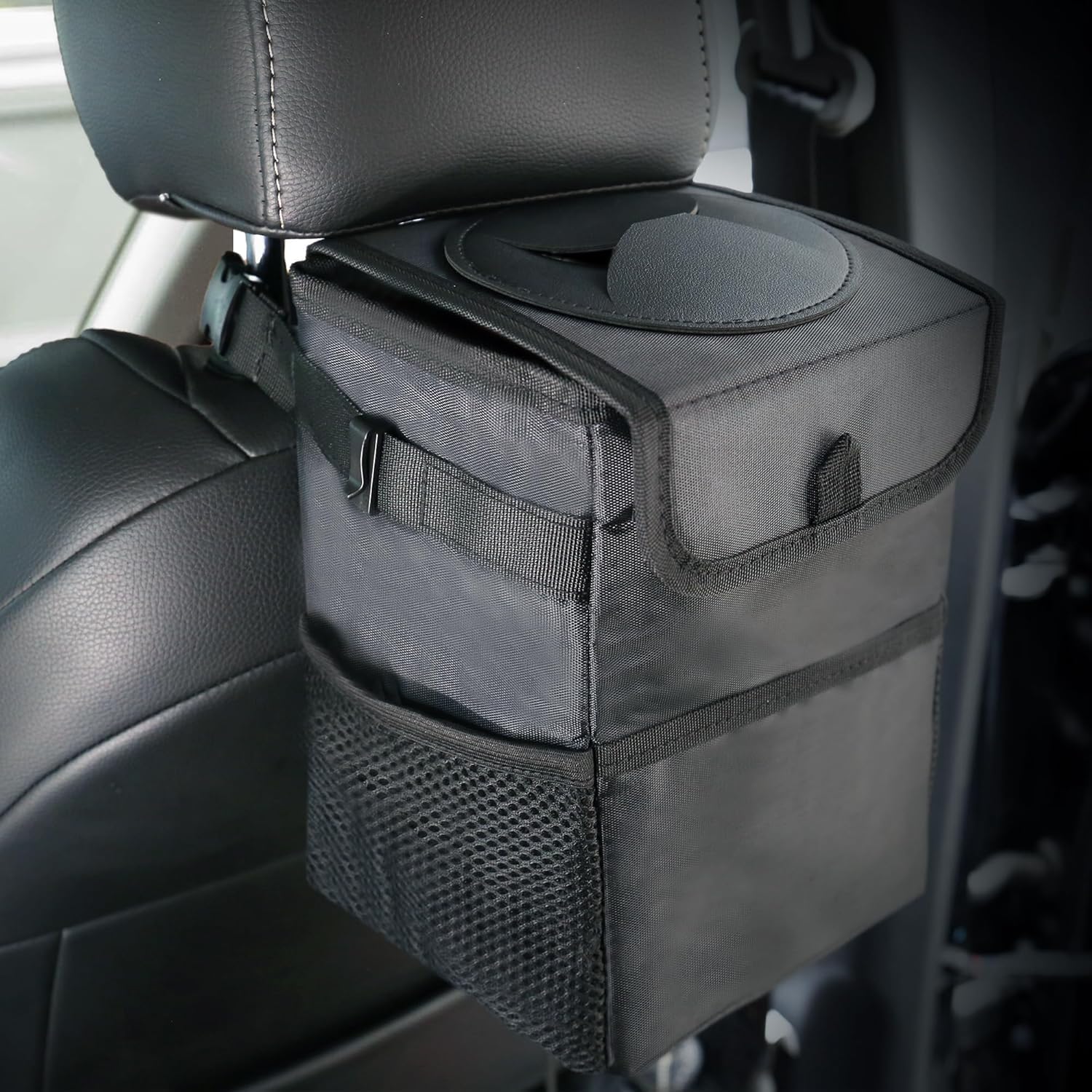 3-in-1 車用ゴミ箱 蓋と防水収納バッグ付き - 車、S - Waterproof Car Trash Can With Lid のレビューと価格