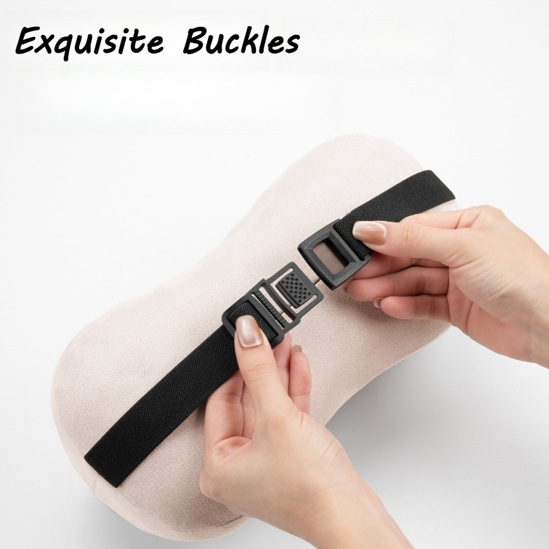 スエード製車用ネックピローとランバーサポートセット、人間工学 - Memory Foam Car Neck Pillow Lumbar Support のレビューと価格