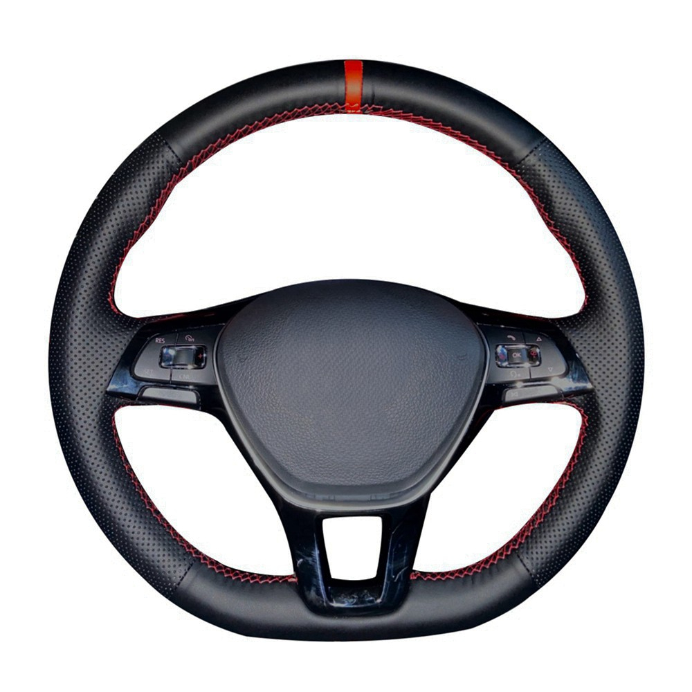 フォルクスワーゲン,ジェッタ,パサート,b8,vw,ゴルフ7 - Car Steering Wheel Cover Anti Slip Breathable のレビューと価格