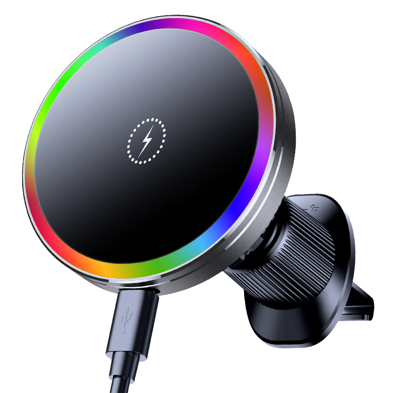 ファン冷却式車載マグネットブラケットワイヤレス充電器 QI1 - Magnetic Phone Holder For Car Vent のレビューと価格