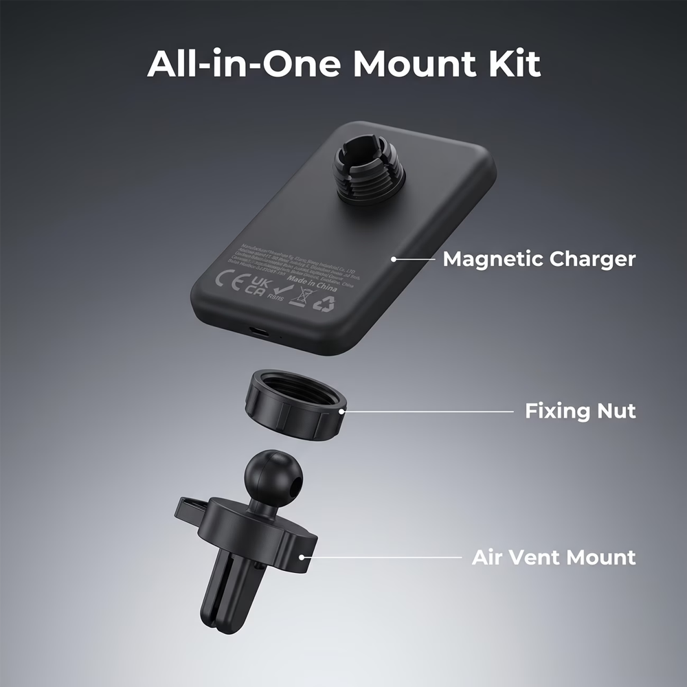 iPhone 16、15、14、13、12 Pro Max、 - Wireless Car Charger Mount Fast Charging のレビューと価格