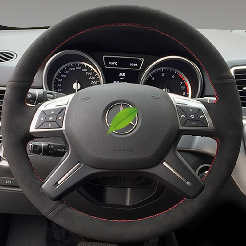 メルセデスベンツ C GL Mクラス W204 X166 W - Car Steering Wheel Cover Anti Slip Breathable のレビューと価格