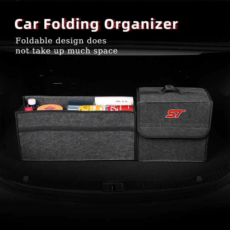 フォードSTフォーカスmk2 mk3フィエスタmk7レンジャ - Car Trunk Organizer Foldable Storage Box のレビューと価格