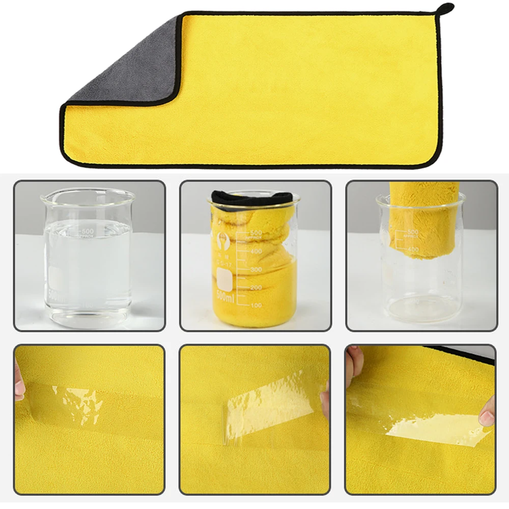 60 × 160 センチメートルマイクロファイバークリーニン - Microfiber Car Drying Towel Super Absorbent のレビューと価格