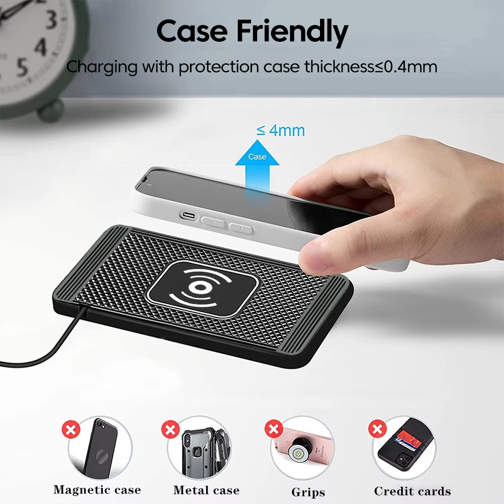 15Wワイヤレス充電器 車載用滑り止めパッド ワイヤレス急速 - Wireless Car Charger Mount Fast Charging のレビューと価格