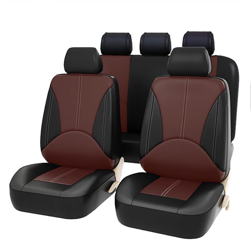 ユニバーサルブラックPUレザーカーシートカバーフルセット4/ - Leather Car Seat Covers Full Set Universal のレビューと価格